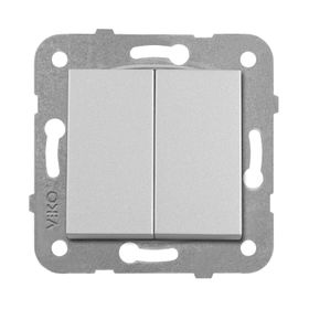 Viko 92605602 Novella Metalik Beyaz Komütatör