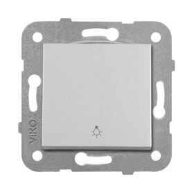 Viko 92605603 Artline Novella Metalik Beyaz Light Çerçevesiz Duvar Anahtarı