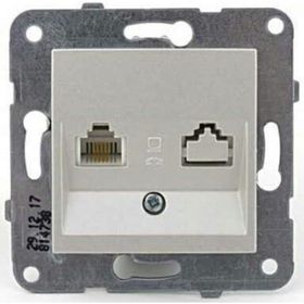Viko 92605632 Novella Metalik Beyaz Cat5E Data Prizi