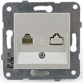 Viko 92605632 Novella Metalik Beyaz Cat5E Data Prizi