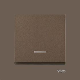 Viko Artline Novella Antrasit Işıklı Çerçeveli Anahtar