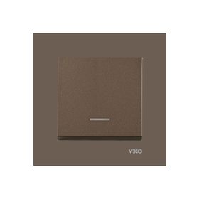 Viko Artline Novella Antrasit Işıklı Çerçeveli Anahtar