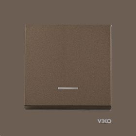Viko Artline Novella Antrasit Işıklı Çerçeveli Anahtar