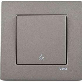 Viko Artline Novella Antrasit Light Çerçeveli Yaylı Anahtar