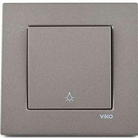 Viko Artline Novella Antrasit Light Çerçeveli Yaylı Anahtar