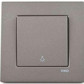 Viko Artline Novella Antrasit Light Çerçeveli Yaylı Anahtar