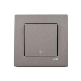 Viko Artline Novella Antrasit Light Çerçeveli Yaylı Anahtar