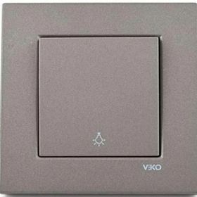 Viko Artline Novella Antrasit Light Çerçeveli Yaylı Anahtar