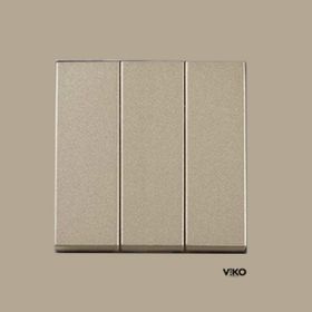 Viko Artline Novella Bronz Çerçeveli 3'lü Anahtar