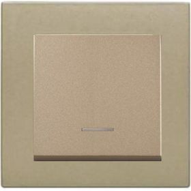 Viko Artline Novella Bronz Çerçeveli Işıklı Anahtar