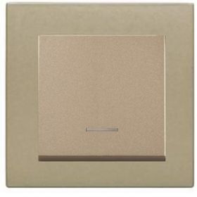 Viko Artline Novella Bronz Çerçeveli Işıklı Anahtar