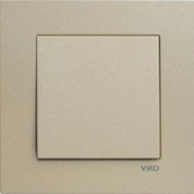 Viko Artline Novella Bronz Çerçeveli Tekli Anahtar