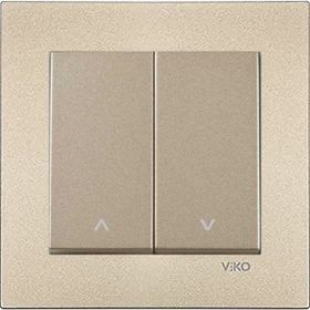 Viko Artline Novella Bronz Jaluzi Çerçeveli Kumanda Anahtarı