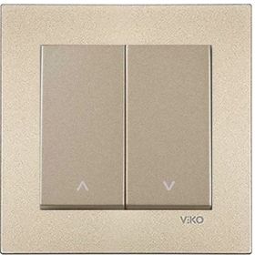 Viko Artline Novella Bronz Jaluzi Çerçeveli Kumanda Anahtarı