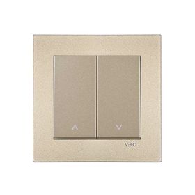 Viko Artline Novella Bronz Jaluzi Çerçeveli Kumanda Anahtarı