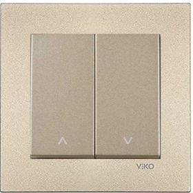 Viko Artline Novella Bronz Jaluzi Çerçeveli Kumanda Anahtarı