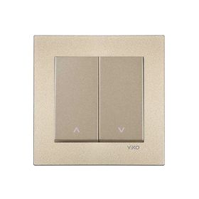 Viko Artline Novella Bronz Jaluzi Çerçeveli Kumanda Anahtarı