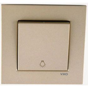 Viko Artline Novella Bronz Light Yaylı Çerçeveli Anahtar