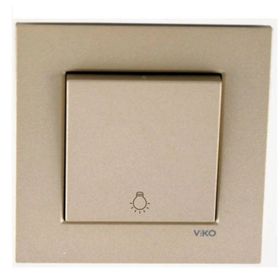 Viko Artline Novella Bronz Light Yaylı Çerçeveli Anahtar