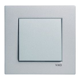 Viko Artline Novella Çerçeveli Gümüş Tekli Anahtar