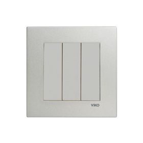 Viko Artline Novella Çerçeveli Saten 3'lü Anahtar