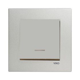 Viko Artline Novella Çerçeveli Saten Işıklı Anahtar
