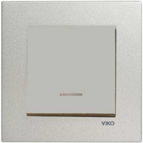 Viko Artline Novella Çerçeveli Saten Işıklı Anahtar