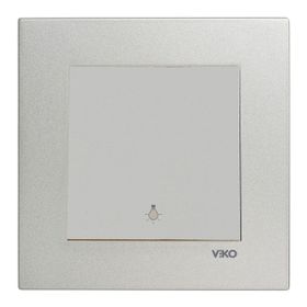 Viko Artline Novella Çerçeveli Saten Light Yaylı Anahtar