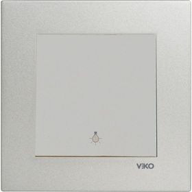 Viko Artline Novella Çerçeveli Saten Light Yaylı Anahtar