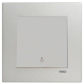 Viko Artline Novella Çerçeveli Saten Light Yaylı Anahtar