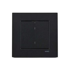 Viko Artline Novella Çerçeveli Siyah 2'li Anahtar Komütatör