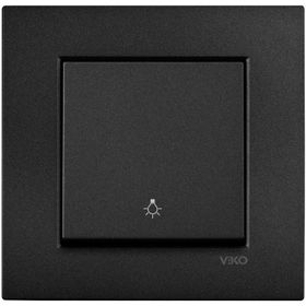 Viko Artline Novella Çerçeveli Siyah Light Yaylı Anahtar