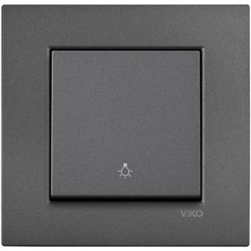 Viko Artline Novella Füme Light Yaylı Çerçeveli Anahtar