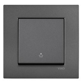 Viko Artline Novella Füme Light Yaylı Çerçeveli Anahtar