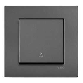 Viko Artline Novella Füme Light Yaylı Çerçeveli Anahtar