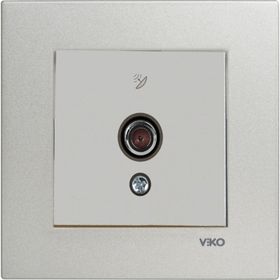 Viko Artline Novella Saten Uydu F Konnektörlü Sonlu Çerçeveli Priz