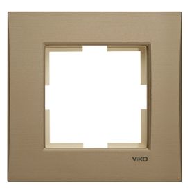 Viko Artline Novella Serisi Bronz Renk Anahtar ve Priz Çeşitleri Tekli Çerçeve Priz