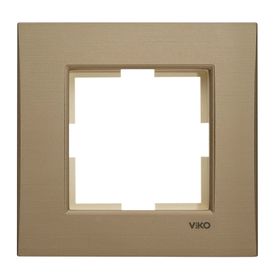 Viko Artline Novella Serisi Bronz Renk Anahtar ve Priz Çeşitleri Tekli Çerçeve Priz