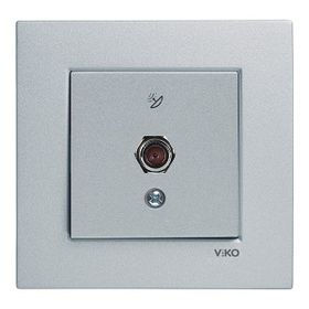 Viko Artline Novella Trenda Mekanizma Hariç Gümüş F Konnektör Uydu Prizi Kapak