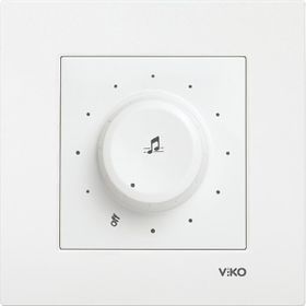 Viko Beyaz Çerçevesiz Karre Müzik Yayın Anahtarı