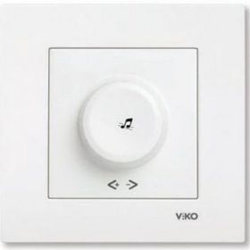 Viko Beyaz Çerçevesiz Karre Müzik Yayın Anahtarı