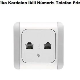 Viko Beyaz Kardelen 90501333  İkili Nümeris Tel