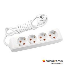 Viko Beyaz Multi-Let Topraklı Kablolu Çocuk Korumalı 2 m 4'lü Priz