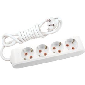Viko Beyaz Multi-Let Topraklı Kablolu Çocuk Korumalı 2 m 4'lü Priz