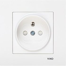 Viko By Panasonic 90967012 Karre Çerçevesiz Beyaz Çocuk Korumalı Kapaklı Topraklı Priz