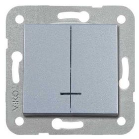 Viko By Panasonic 92605050 Mekanizma Hariç Novella/Trenda Gümüş Işıklı Komütatör Düğme