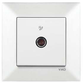 Viko By Panasonic F Konnektörlü Sonlu Beyaz Meridian Uydu Prizi