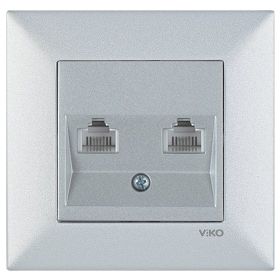 Viko CAT3 Artline Trenda Çerçevesiz İkili Numeris Telefon Prizi