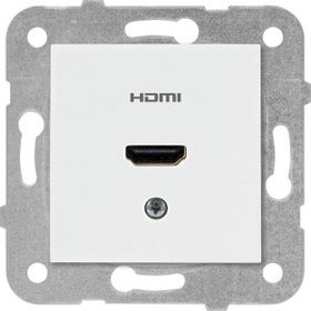 Viko Çerçeveli Karre Beyaz HDMI Konnektör Prizi