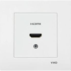Viko Çerçeveli Karre Beyaz HDMI Konnektör Prizi